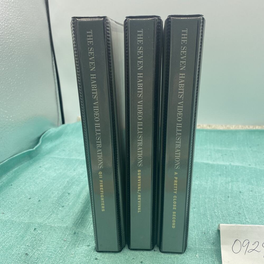 3-VHS TAPES-QII FIREFIGHTERS, SURVIVAL/REVIVAL, CLOSE SECOND-7 Habits